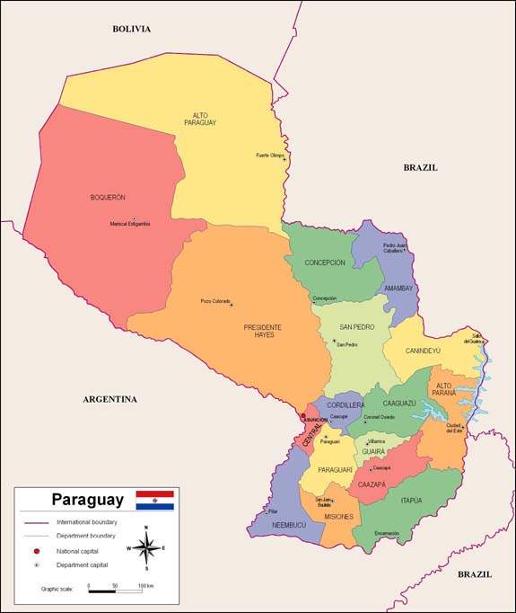 Paraguay map