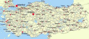 carta geografica Turchia