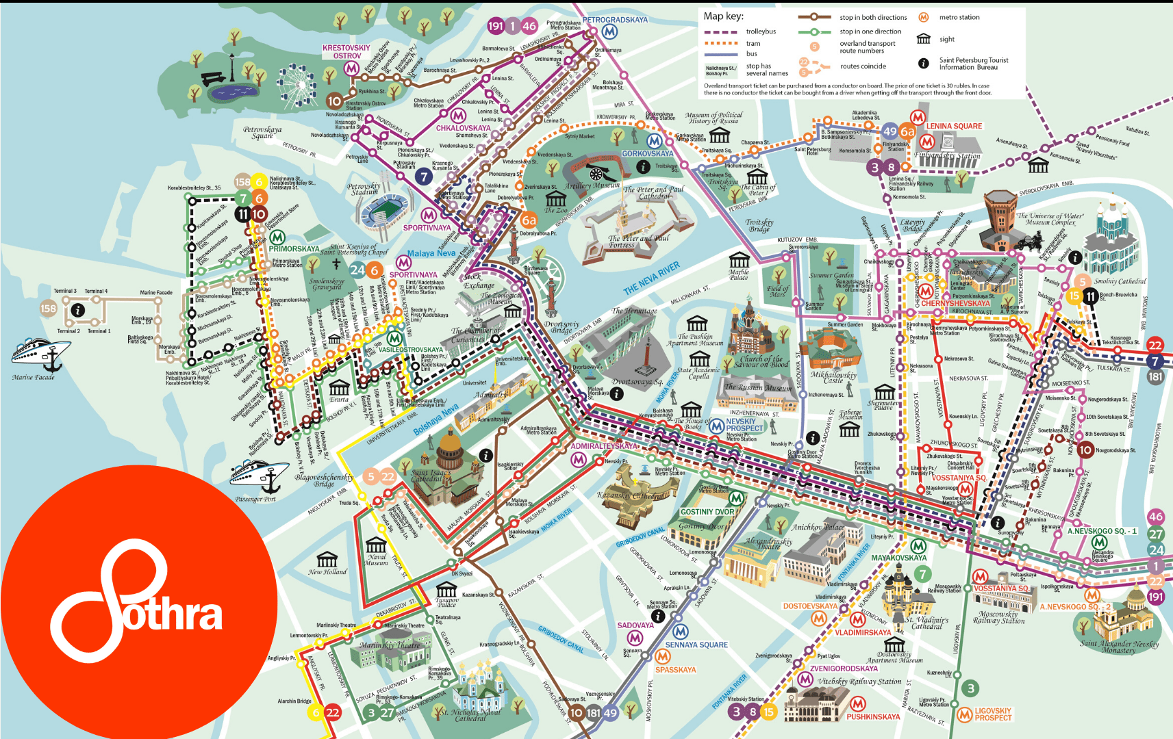 cartina di San Pietroburgo