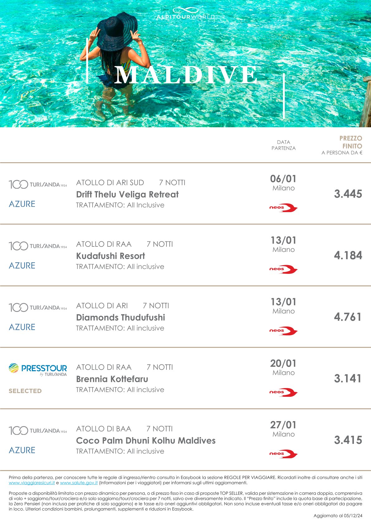 Offerte Maldive Inverno 2024